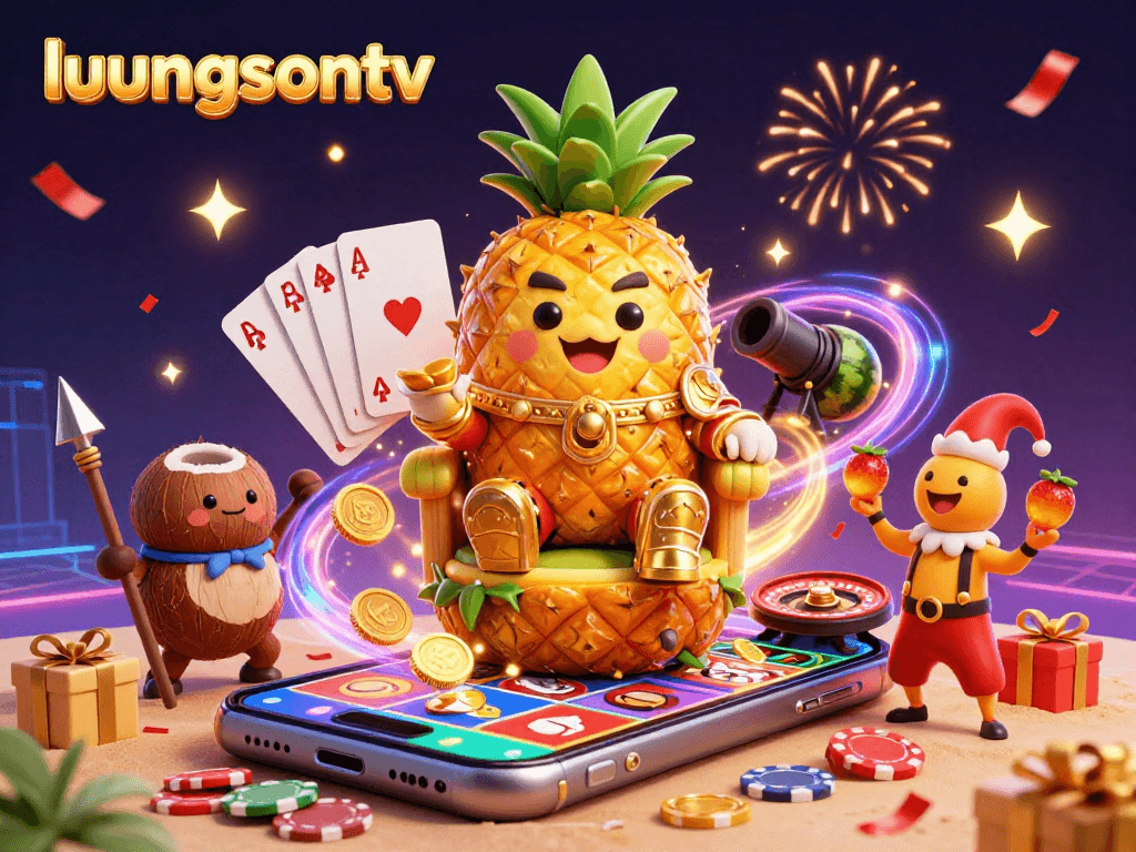 Experience immersive gambling action with luongsontv in a vibrant 3D casino scene.