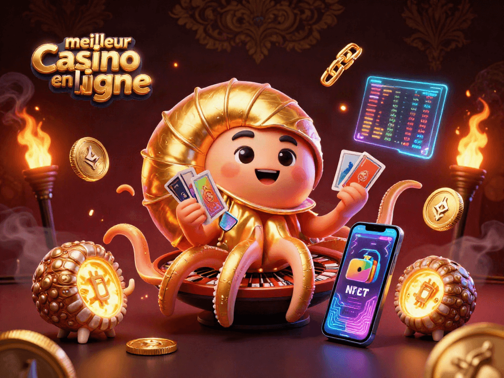 Jouez au meilleur casino en ligne avec ce nautilus géant incorporant une roulette, éblouissant de façon ludique.