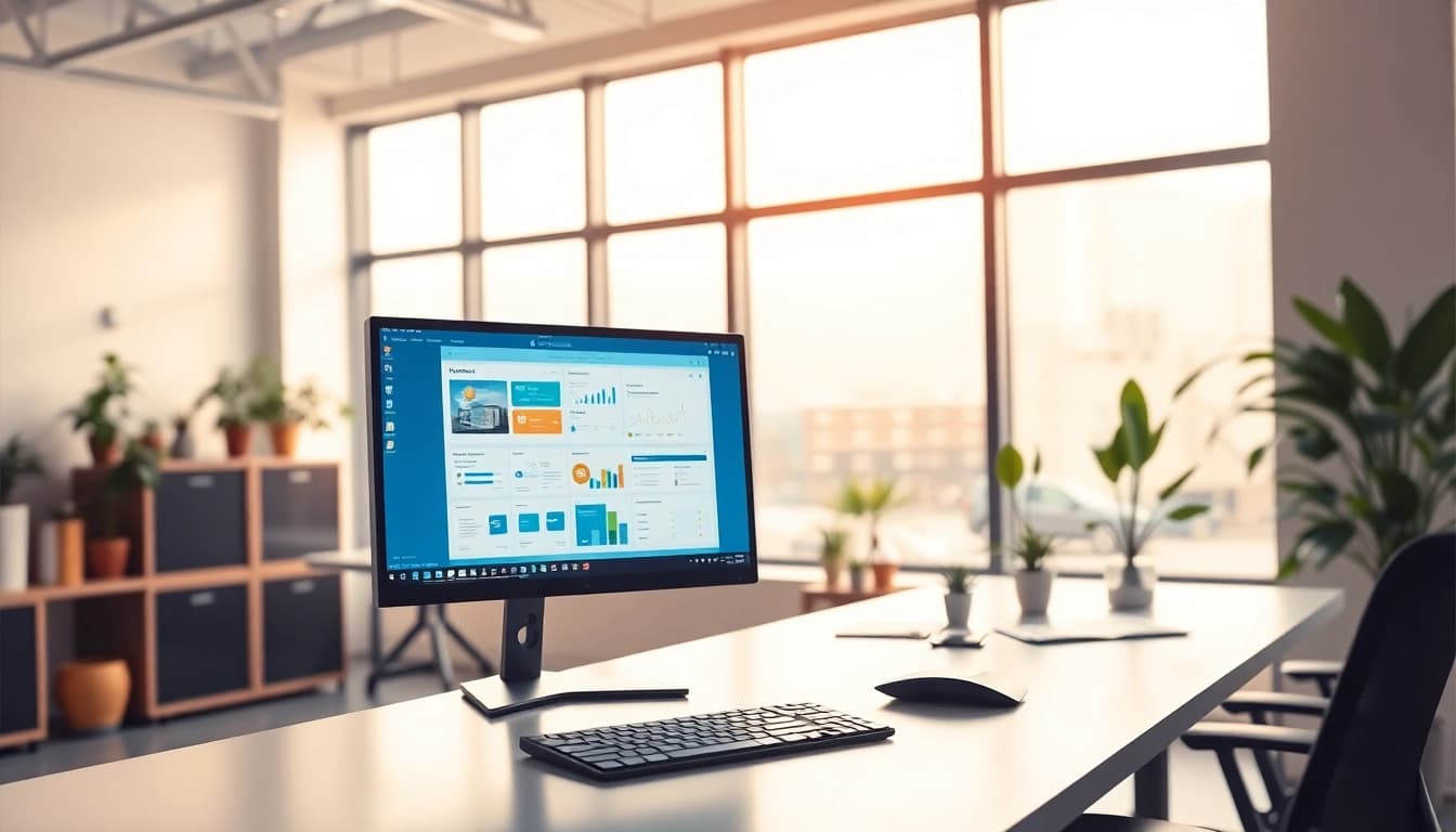 Enhance productivity with goodlite in a bright, ergonomic office environment.