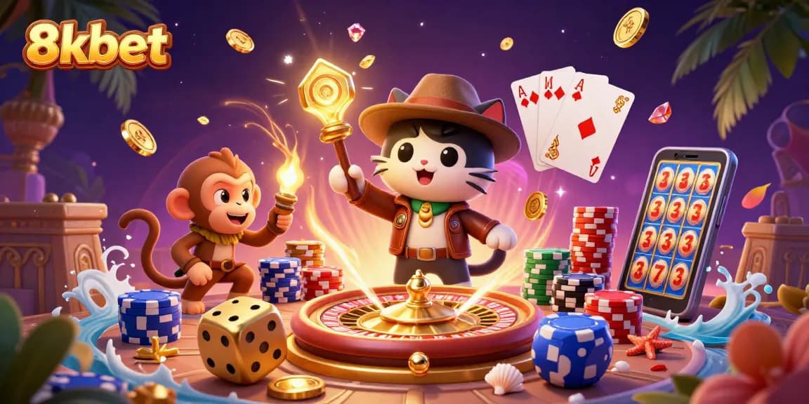 Experience thrilling slots and classic games at 8xbet with golden coins and vibrant gameplay.
