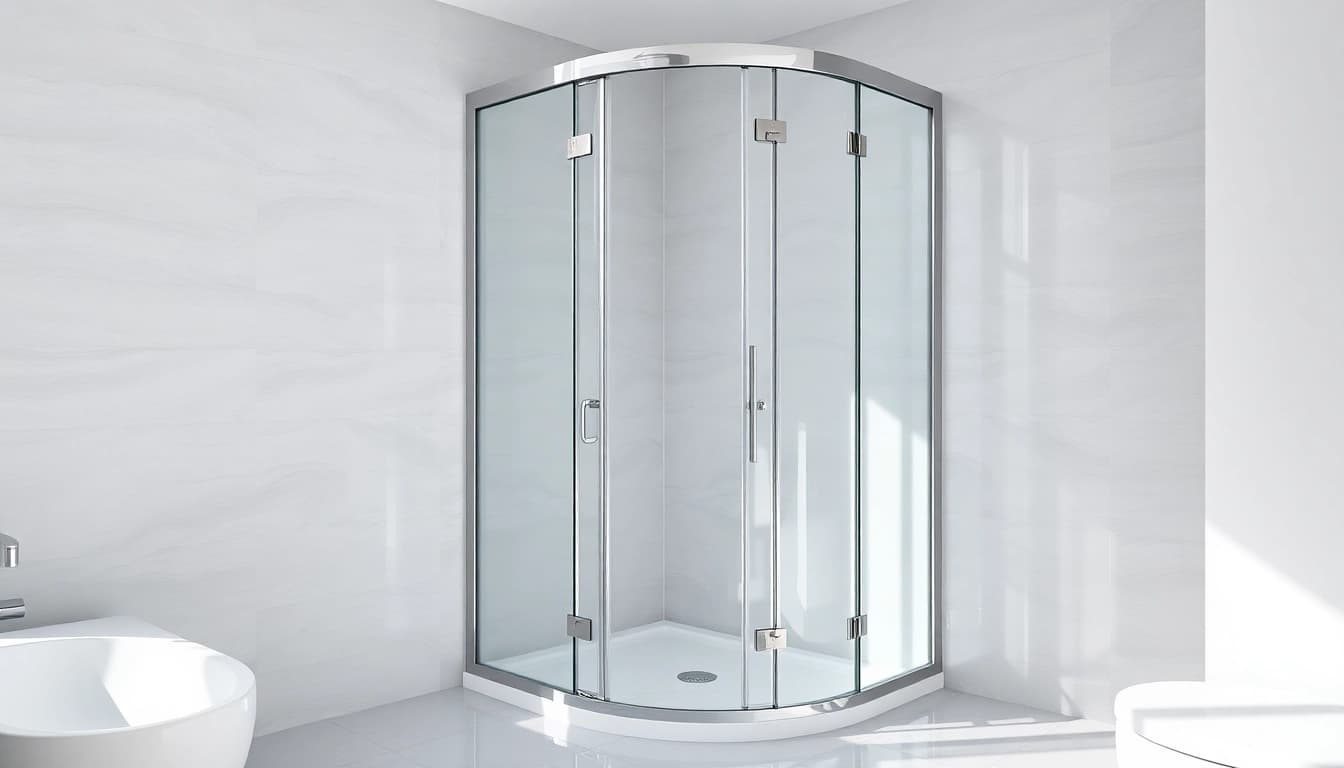 Optimiere deinen Raum mit einer duschkabine 80x80 eckeinstieg in modernem Design.