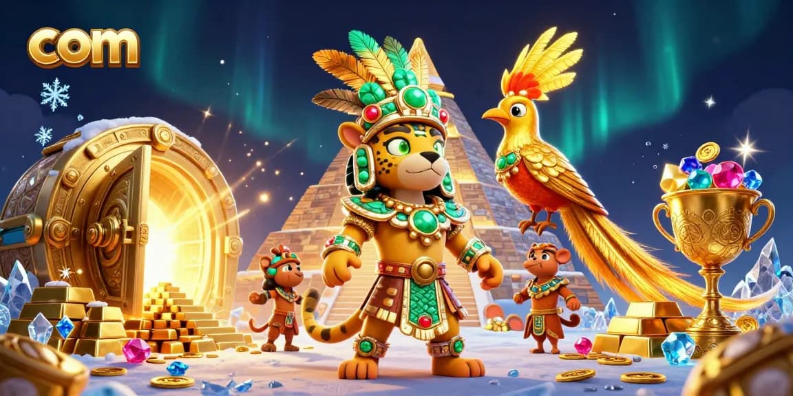 Experience the thrill of wins at KO66 com with a dazzling 3D casino scene featuring treasures.