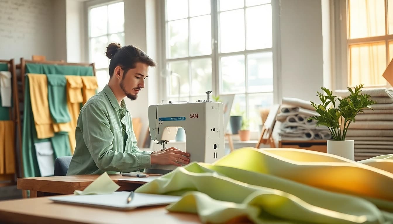 Viscose fabric designs by a textile designer showcasing creativity.