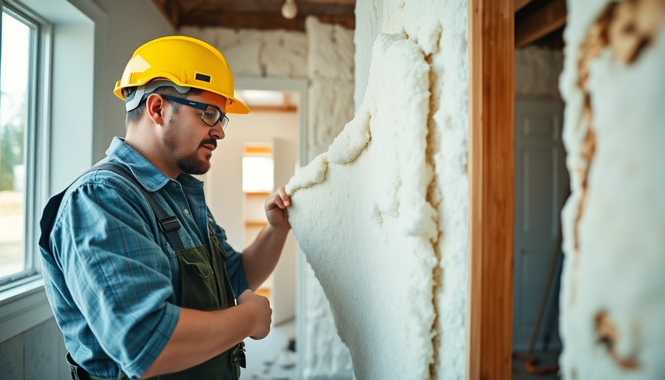 Efficient spray foam removal per m2 by a professional worker in a home setting.