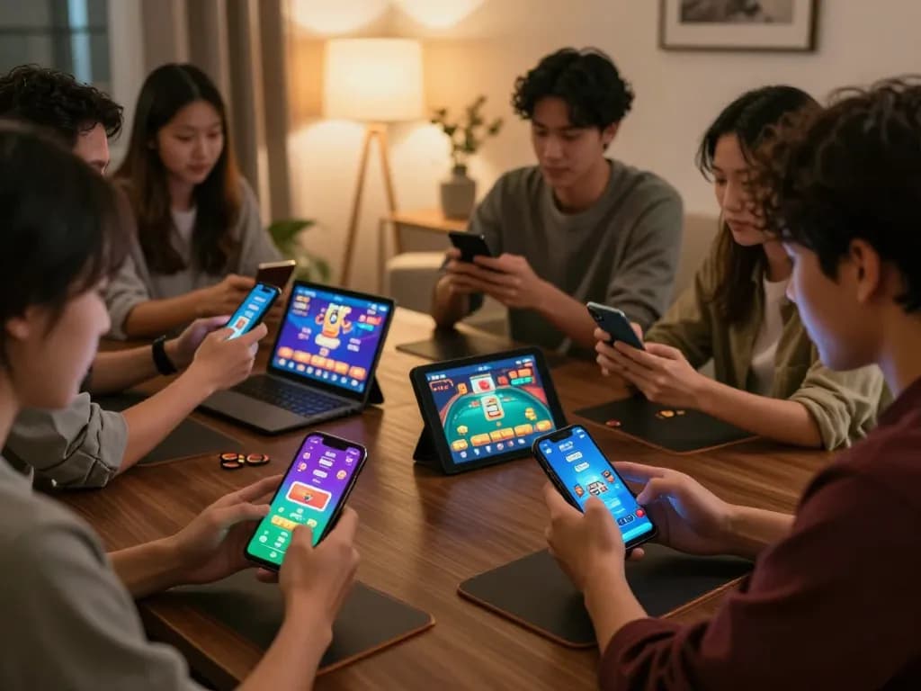 Savoring the thrill of SUNWIN LINK MỚI while playing online casino games on smartphones.