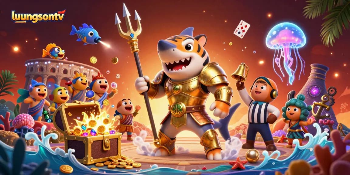 Join luongsontv for thrilling underwater sports betting adventures with vibrant characters.