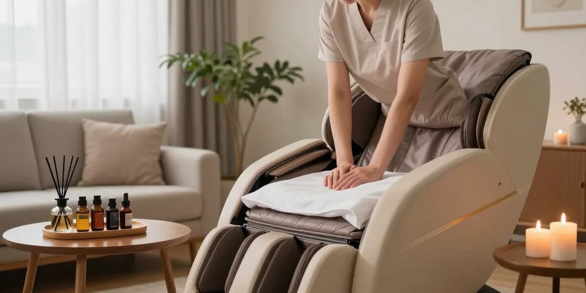 Experience premium 오산출장마사지 at home with a professional therapist surrounded by a serene setting and calming elements.