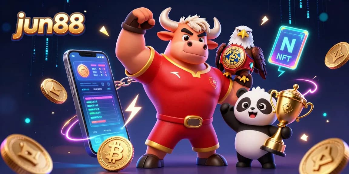 Engage with jun88's thrilling gaming world featuring dynamic characters and vibrant casino elements.