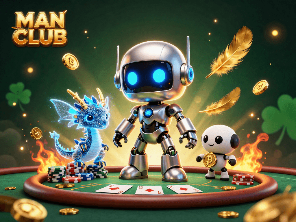 Join the action at MAN CLUB with poker excitement and vivid casino elements.