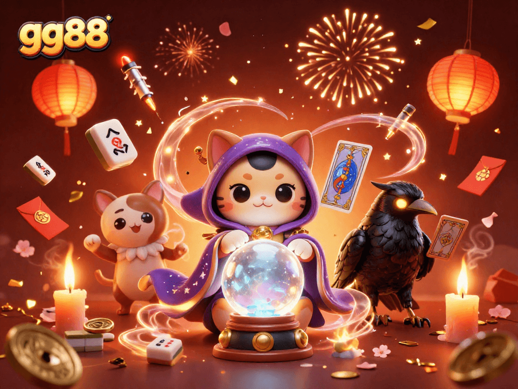 Experience the thrill of gg88 casino with a vibrant, dynamic illustration of gaming fortunes.