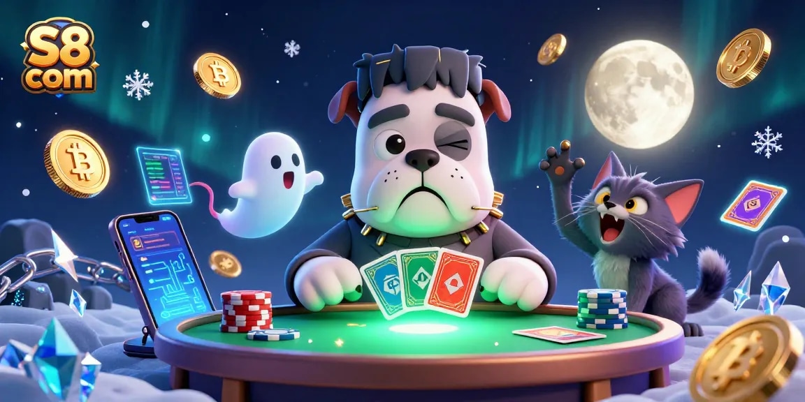 Engage in exciting gaming at S8 com with a vibrant 3D casino scene featuring unique characters.