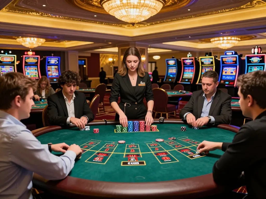 Experience the thrill of live gaming at LUCK8 baccarat tables with engaged players and professional dealers.