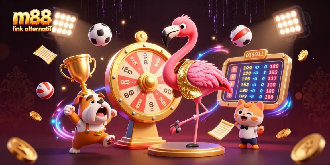 Spin the giant prize wheel at m88 link alternatif with dynamic sports elements and excitement.