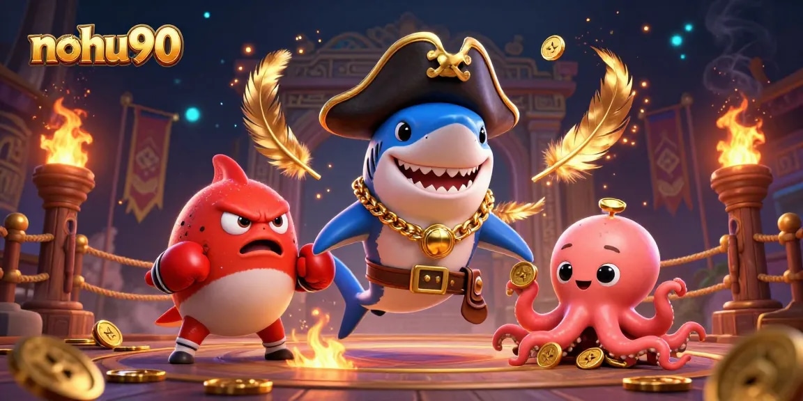 Engage with nohu90 while spinning reels and winning big in an action-packed casino scene.