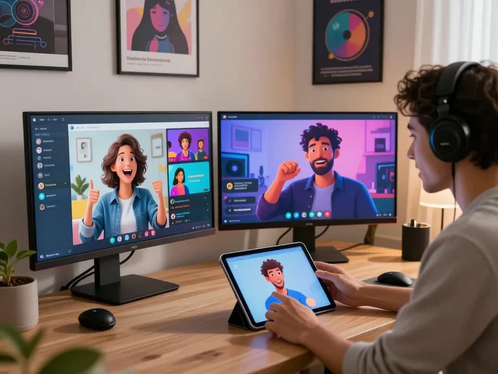 Engaging moment showcasing CrushOn AI characters in interactive chat environment, highlighting vibrant user experiences.