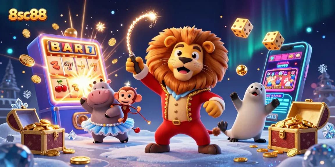Experience thrilling wins at 8sc88 with vibrant casino action featuring lively characters and jackpot fun.