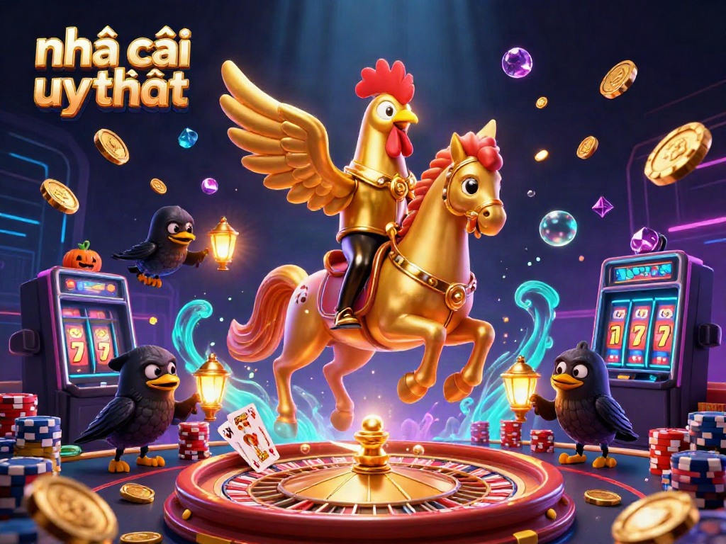 Experience the excitement of nhà cái uy tín with vibrant casino elements and thrilling characters in action.