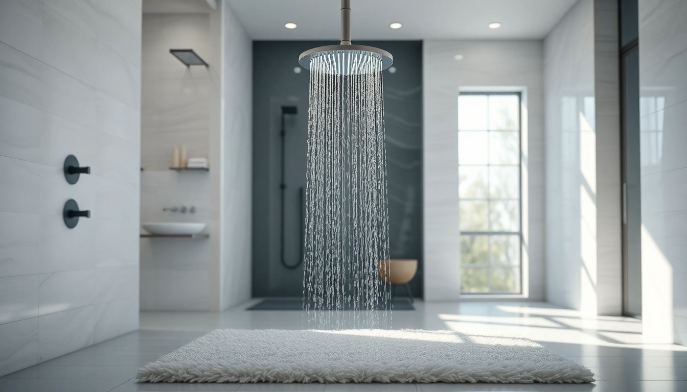 Transform your bathroom with elegant showers featuring luxurious rainfall designs and serene ambiance.
