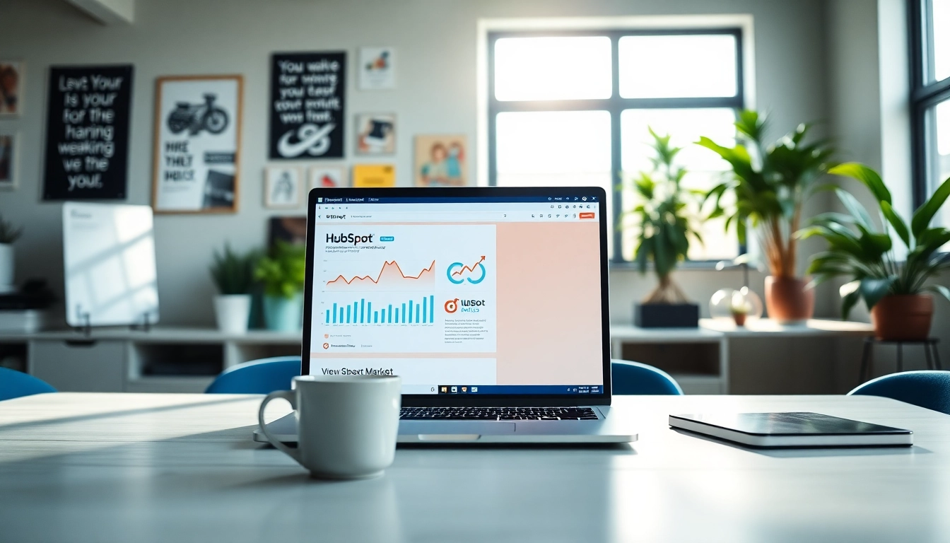 Crafting an engaging hubspot marketing email in a professional digital workspace.