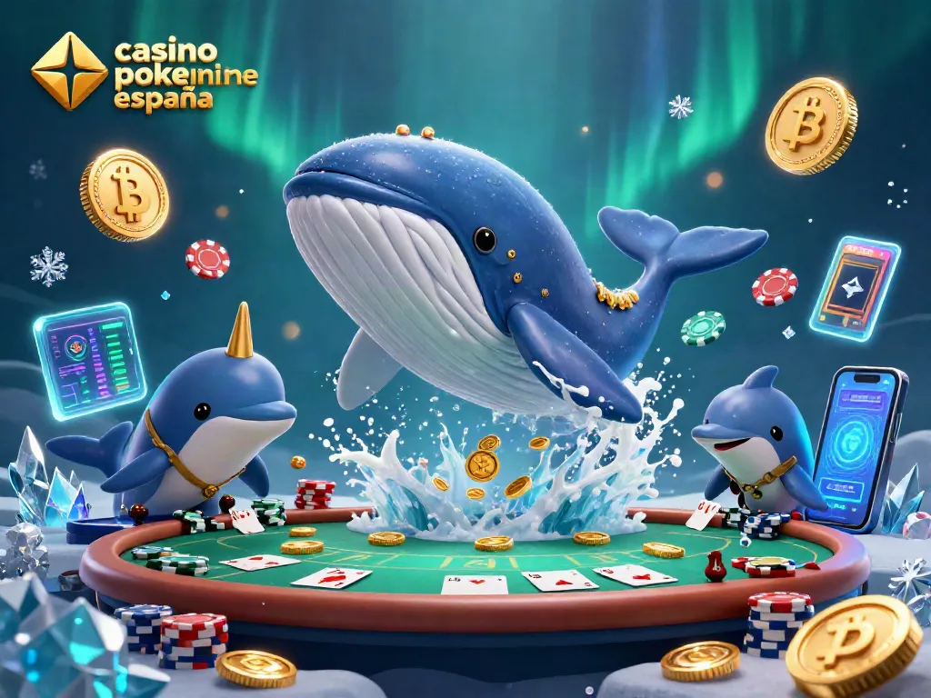 Juega al casino poker online España con mesas dinámicas y personajes animados en un fondo vibrante.