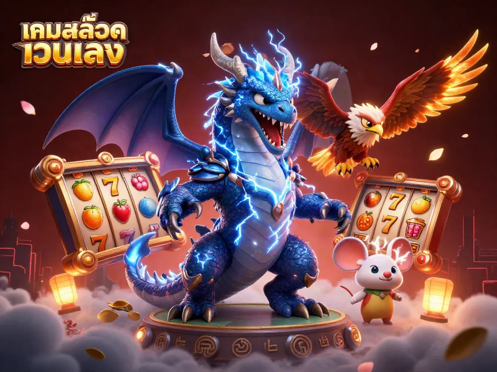 เล่นเกมสล็อตเว็บตรงกับมังกรฟ้าคลุ้มคลั่งและนกอินทรีสุดแข็งแกร่ง