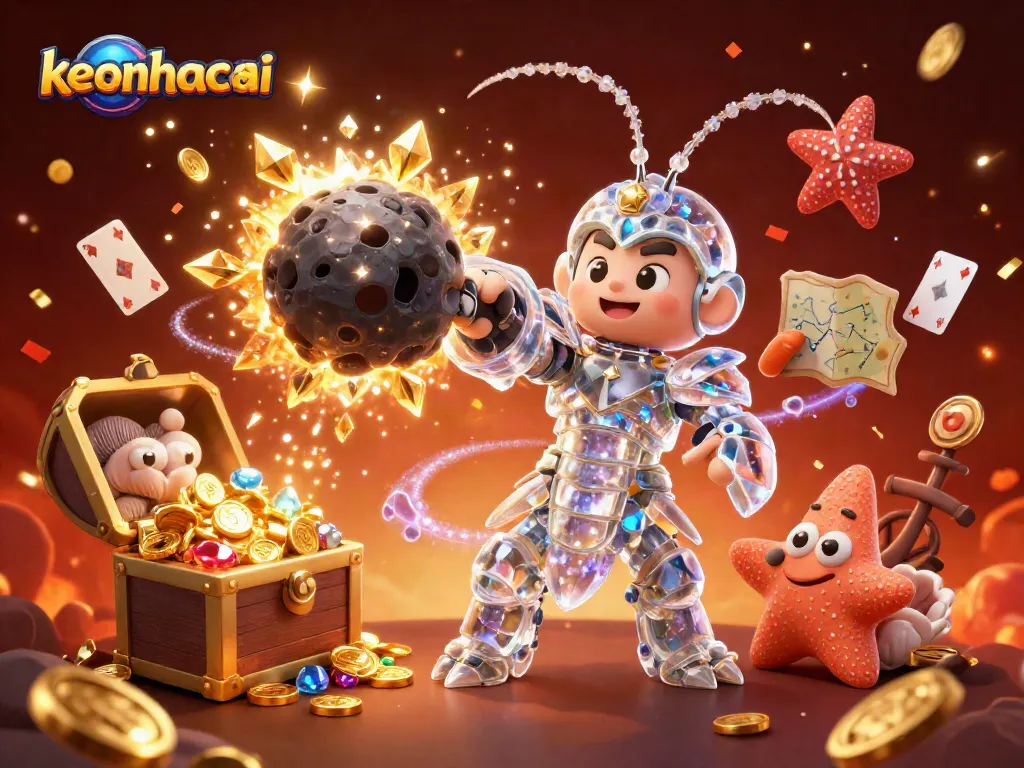 Witness the galactic samurai mantis shrimp conquer obstacles in an awe-inspiring keonhacai casino realm.