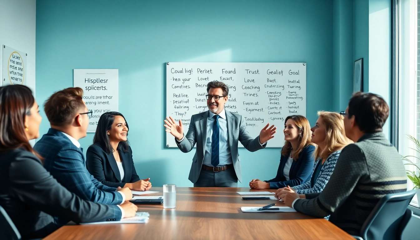 Enhance your journey with Career coaching in a vibrant office atmosphere, showcasing teamwork and guidance.