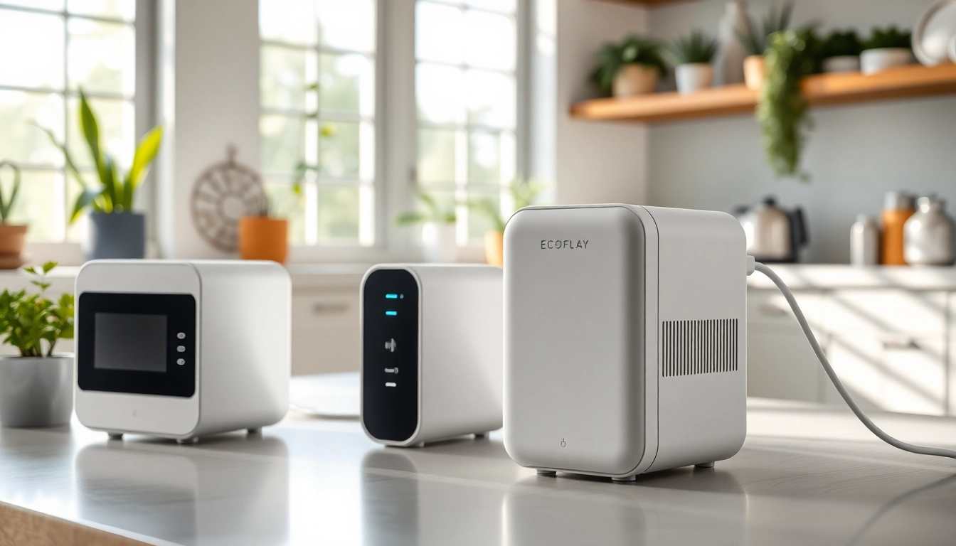 Empower your home with EcoFlow portable power solutions in a sleek kitchen setting.
