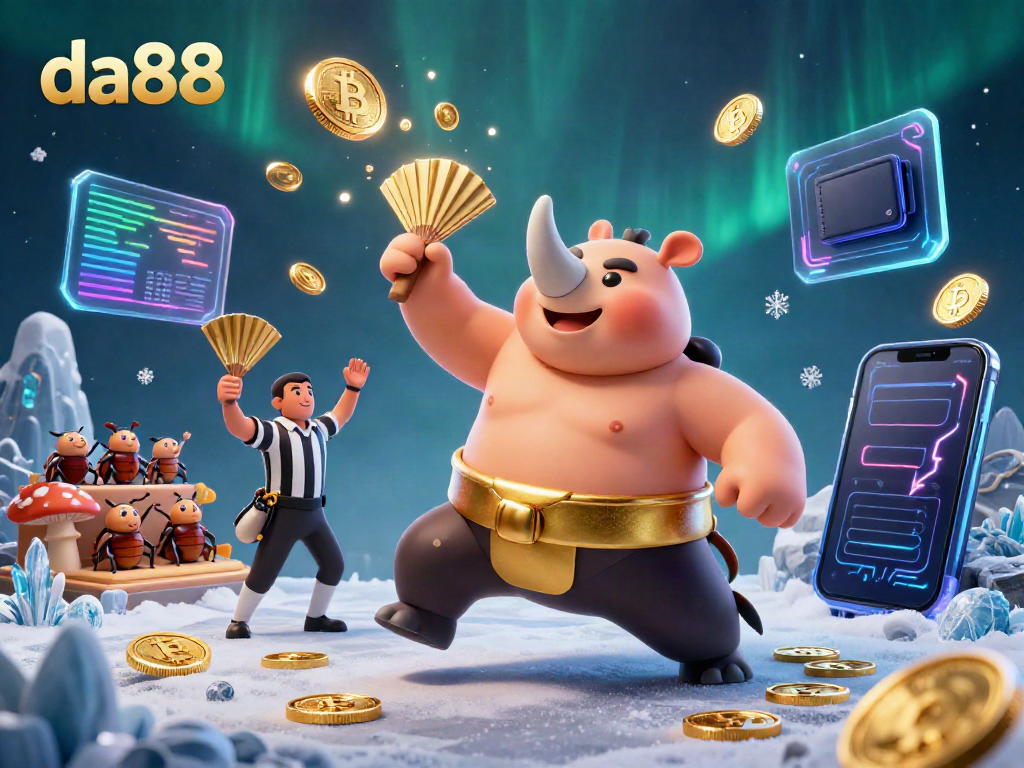 Experience the excitement of gambling at da88 with vibrant characters and casino elements in this dynamic scene.