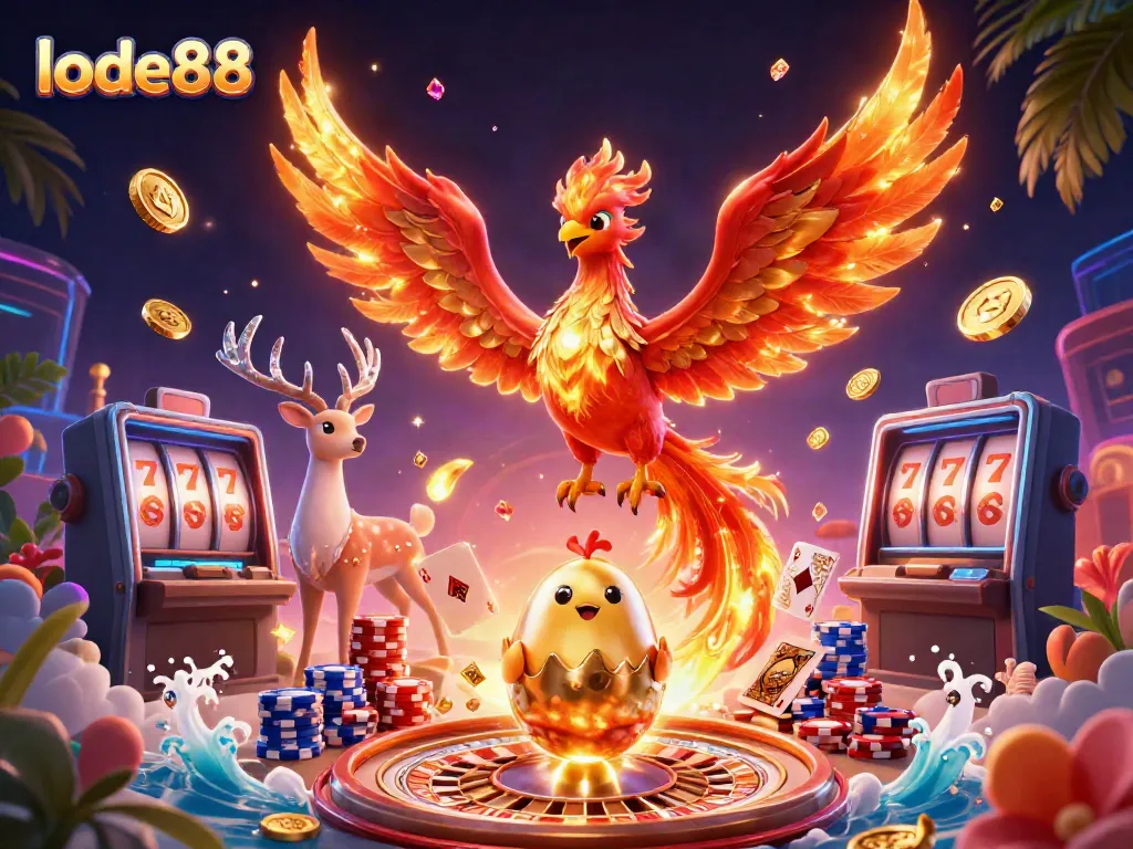 Experience thrilling gameplay with lode88 featuring vibrant characters and dynamic casino elements.