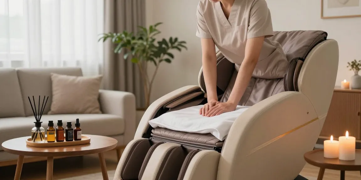 Experience premium 오산출장마사지 at home with a professional therapist surrounded by a serene setting and calming elements.