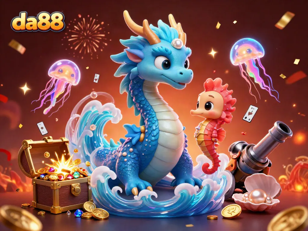 Engage with da88’s dynamic casino adventure, featuring a mythical water dragon and fun gaming elements.