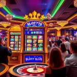 Engaged players winning big at slot777 slot machines in a vibrant casino atmosphere.