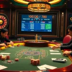 Soi Kèo FB88 betting slip at an elegant casino card table highlighting high-stakes poker action.