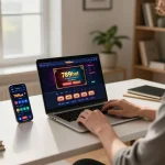 Experience thrilling gameplay on 789bet's online casino platform in a cozy home setting