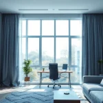 Enhance Soundproofing with modern acoustic solutions in a stylish living room.