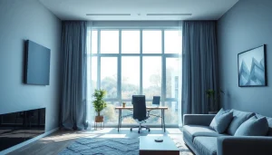 Enhance Soundproofing with modern acoustic solutions in a stylish living room.
