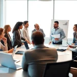 Engaging discussion on Federal and State contracts in a professional setting
