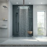 Transform your bathroom with elegant showers featuring luxurious rainfall designs and serene ambiance.