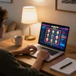 Engaging in online gaming at FUN79 trang chủ with a vibrant interface and cozy atmosphere