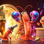 KQBD showcases a vibrant scene with a mantis shrimp champion and gold treasures in a 3D dynamic casino setting.