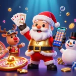 Win big at taixiuonline8 with a vibrant 3D casino illustration showing lively characters and casino elements.