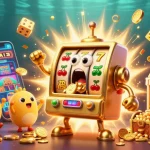 Join the excitement at 789betgo as the golden slot machine wins a jackpot and showers coins!