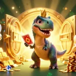 Experience thrilling gambling with ku88 featuring vibrant casino characters and golden treasures.