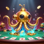 Experience dynamic gameplay at DH88 with the golden kraken and whimsical casino elements.