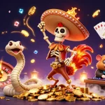 dabet wins big with a lively scene of a dancing skeleton, a mummy snake, and a DJ hamster in a crowded casino