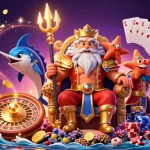 Engage with the thrilling Winbox88 apk download while enjoying vibrant casino game elements and characters.