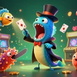ee88 captivates players with a vibrant casino-themed scene featuring a magician eel performing tricks.