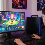 Player enjoying an exciting session on SLOT88 login, showcasing vibrant game graphics and immersive atmosphere.