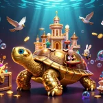 Join zbett's exciting journey with a delightful golden tortoise casino and a rabbit dealer!
